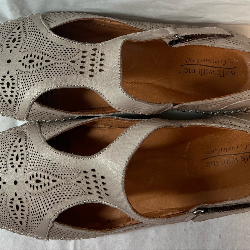 Coldwater Creek Taupe Perforated Loafers - Picture 5 of 11